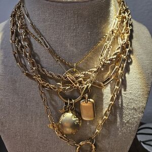 Goldtone Necklace Lot